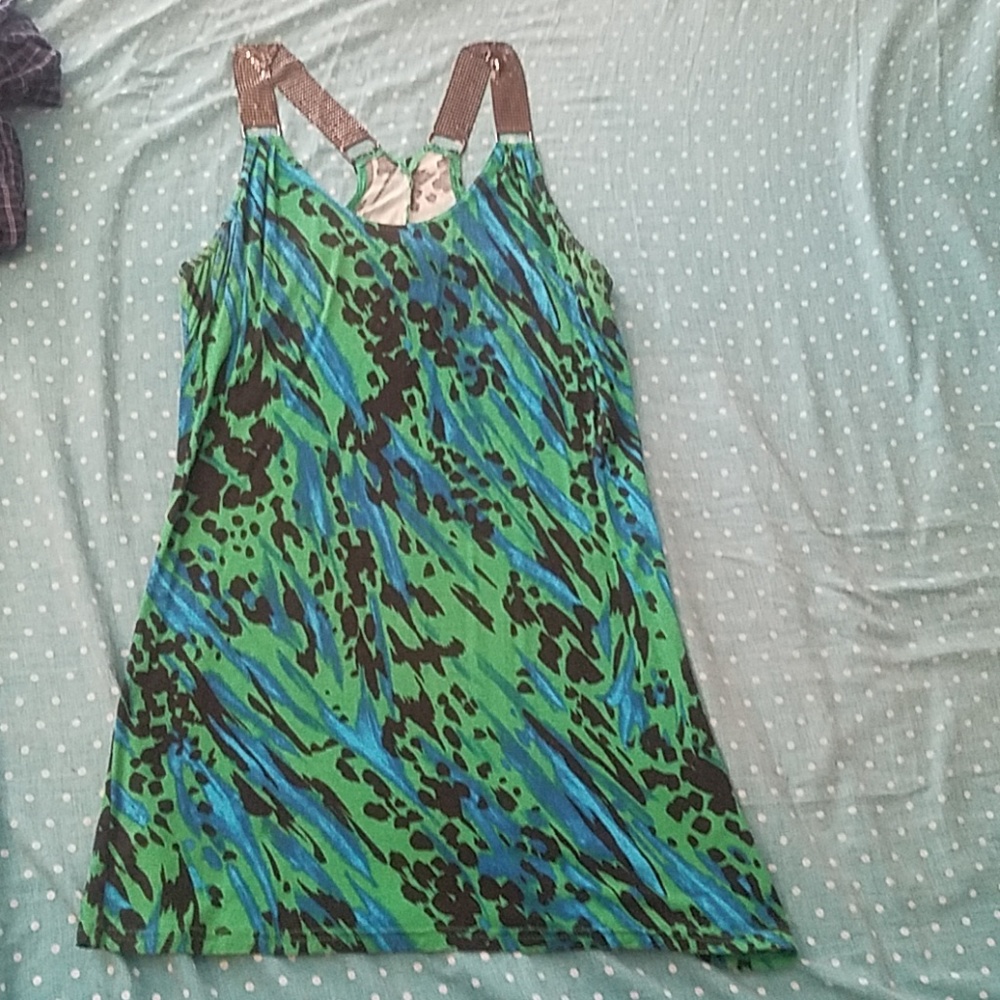 Chain Strap Dressy Tank Top